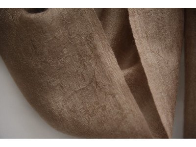 Echte pashmina sjaal of stola, taupe, jacquard