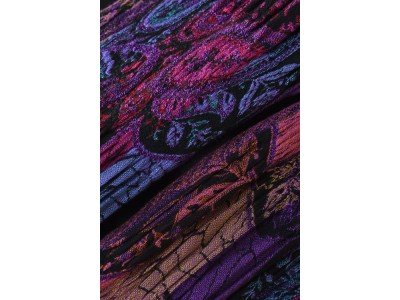 Elastische viscose sjaal voor onder een jas, blauw, paars, roze etc